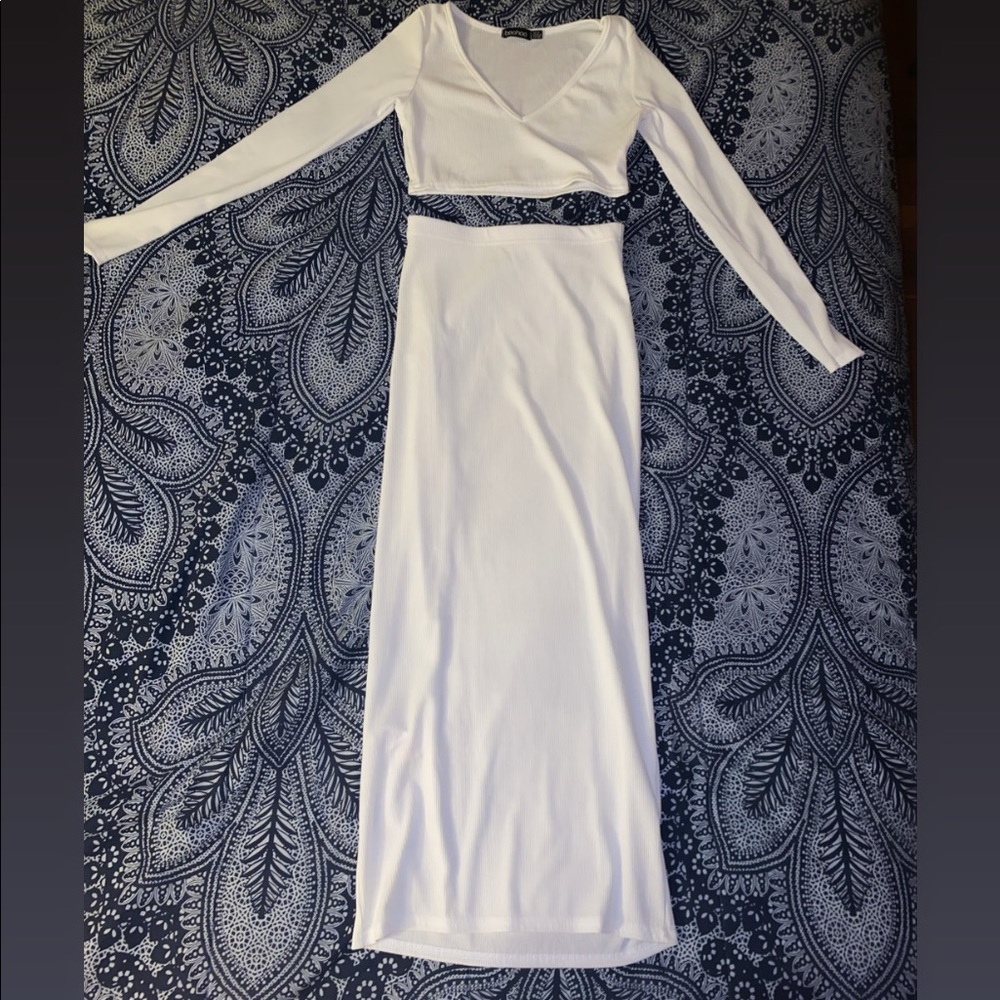 All white Two- Piece Set